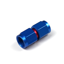 Anodized Aluminum Straight Double AN Swivel Female Flare Coupler / Coupling